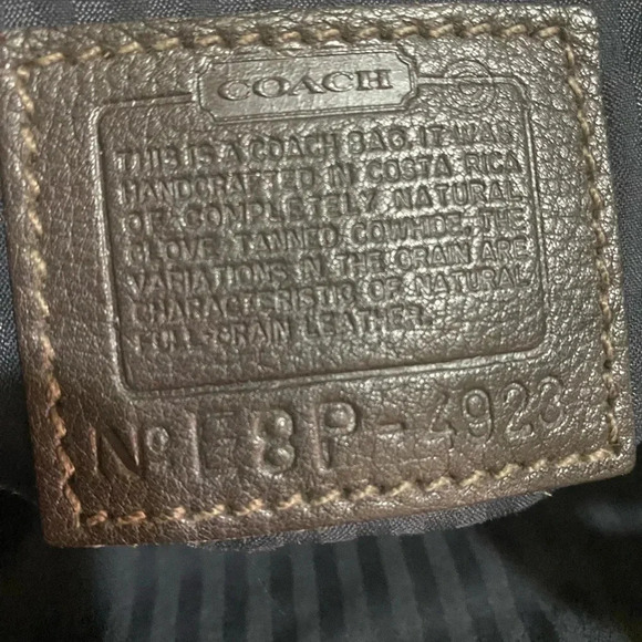 Coach vintage black leather crossbody handbag - Picture 13 of 13